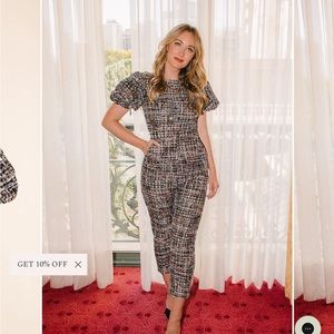 Beautiful sparkly Ivy City short sleeve jumpsuit